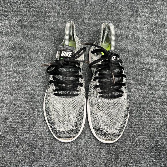 Nike Free RN Flykint 2017 Running Shoes Women's Size 6 Black White Oreo Athletic - Picture 3 of 13